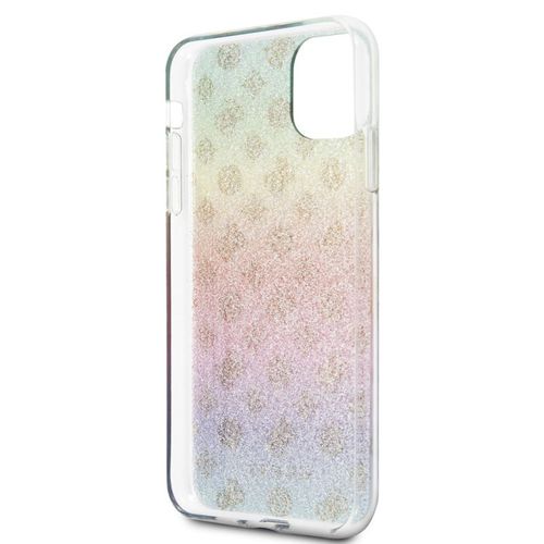 Guess 4G Peony Electroplated Pattern - Etui iPhone 11 Pro Max (tęczowy) na Arena.pl