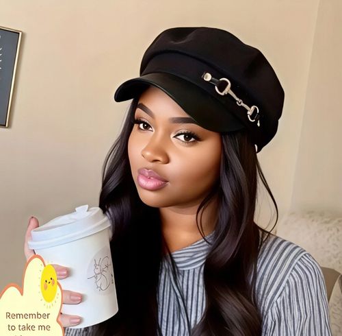 Stylowa Modna Czapka Z Daszkiem Czarna Jesienna Na Jesień Zimę Modna na Arena.pl