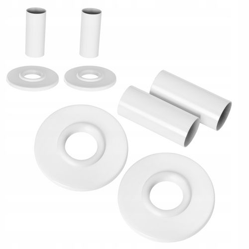 ROZETA MASKOWNICA ZESTAW MASKUJĄCY POJEDYNCZY BIAŁY DO GRZEJNIKÓW RUR na Arena.pl