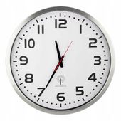 Zegar ścienny sterowany radiowo 50cm DCF77 aluminium