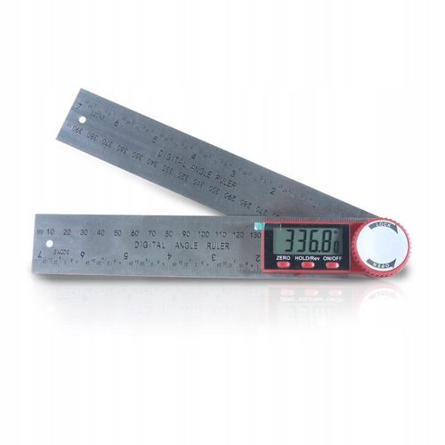 METALOWY KĄTOMIERZ ELEKTRONICZNY CYFROWY Z EKRANEM LCD 200mm 360° + na Arena.pl