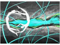 50X70CM TANIEC MORSKIEJ TONI OBRAZ POKOJU DREWNINE