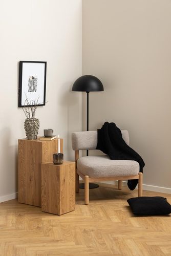 Fotel Burley beżowy/dąb na Arena.pl