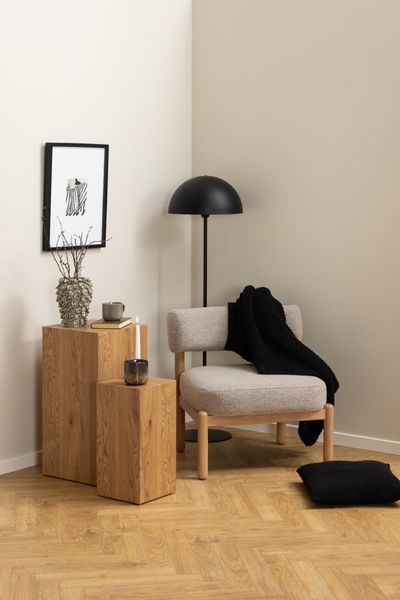 Fotel Burley beżowy/dąb zdjęcie 2