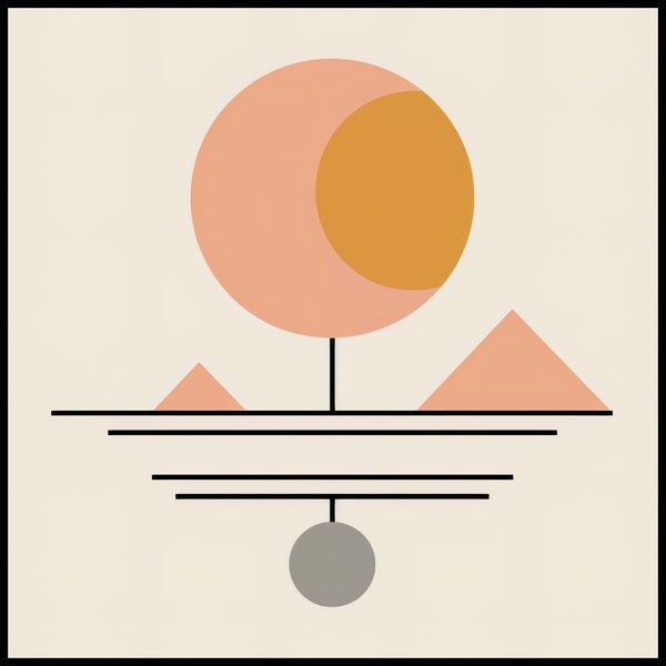 Plakat 80x80cm Geometryczna Utopia zdjęcie 2