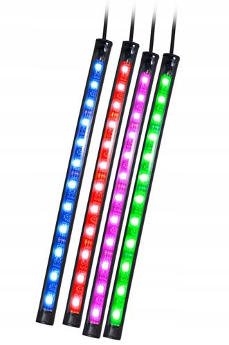 Taśma LED RGB oświetlenie wnętrza auta Listwy 22cm na Arena.pl