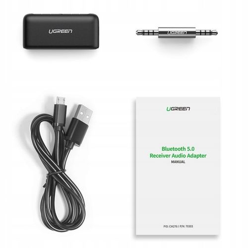 UGREEN ADAPTER ODBIORNIK TRANSMITER AUDIO AUX MINIJACK 3,5MM BLUETOOTH na Arena.pl