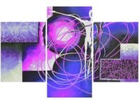 90X60CM OBRAZ BEZKRESNE UCZUCIA FIOLECIE