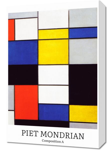 Obraz 40x60cm Design Composition 2, Mondrian Vintage do Salonu zdjęcie 1