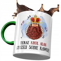 Kubek Zielony Dla Alana Kolegi Męża Na Prezent Z Nadrukiem Ze Zdjęciem
