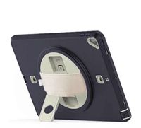 Etui na iPad 6/5 9.7" z Paskiem na Ramie Obrotową Podstawką Granatowy