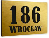 Tabliczka ADRESOWA ALUMINIOWA Tablica NUMER DOMU