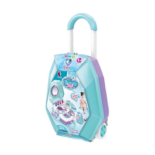 WOOPIE Toaletka dla Dziewczynki 2w1 Salon Piękności w Walizce zdjęcie 5