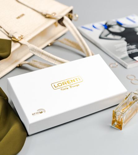 podłużny, lakierowany portfel damski ze skóry naturalnej - lorenti na Arena.pl