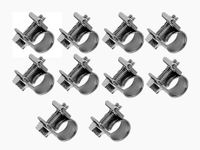 Zestaw 10x Opaska śrubowa cybant 16-18mm stalowa obejma do węży paliwowych