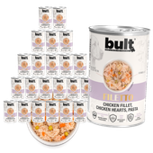 BULT Filety Mięsne mokra karma dla psa Kurczak Serca i Makaron 24x400g