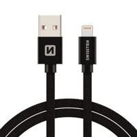 KABEL SWISSTEN TEXTILE USB/LIGHTNING 3A 1,2M BLACK