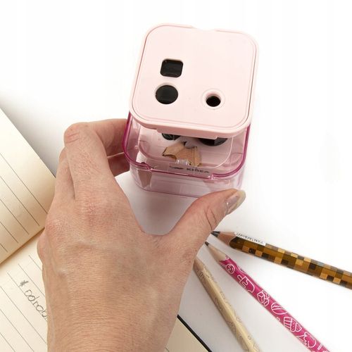 KIDEA RÓŻOWA TEMPERÓWKA ELEKTRYCZNA PODWÓJNA 2 GRUBOŚCI KREDEK 6-7/8-12 mm na Arena.pl