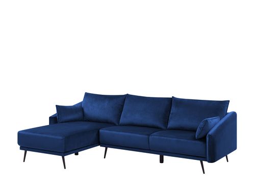 Narożnik welurowy niebieski VARDE na Arena.pl
