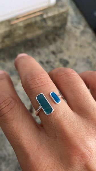 Srebrny Pierścionek Regulowany Srebro 925 Trusky zdjęcie 4