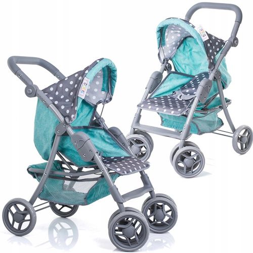 WÓZEK DLA LALEK spacerowy DUŻA spacerówka Doris składany regulowana rączka na Arena.pl