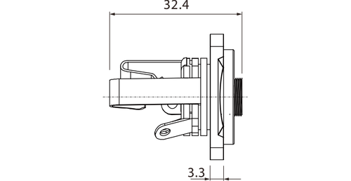 Roxtone Gniazdo tablicowe Jack 6.3mm stereo RJ3FD-2 na Arena.pl