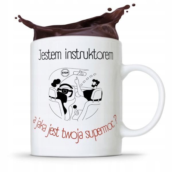 Dla Instruktora Kubek Prezent Jestem Instruktorem Z Nadrukiem Ze Zdjęciem zdjęcie 1
