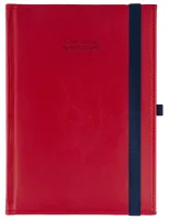 Kalendarz Nauczyciela 2025/2026 A5 Nebraska Z Gumką, Czerwony