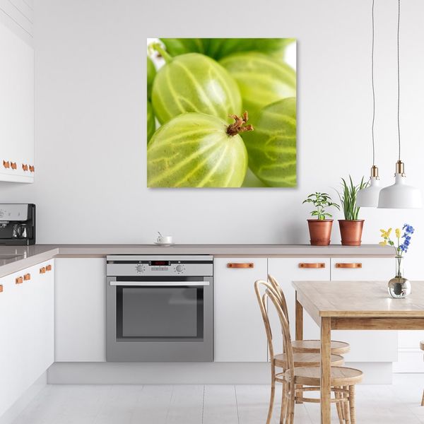 Emaga Obraz na płótnie, Agrest makro - 40x40 zdjęcie 2