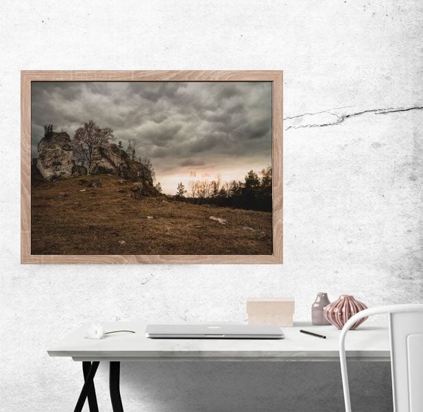 Skały i krajobraz 2 - plakat premium 60x40 cm zdjęcie 2