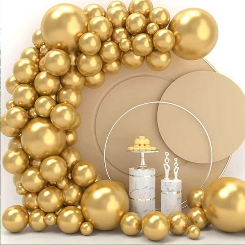 BALONY glossy CHROM złote METALIK impreza do girland KOMUNIA ślub na Arena.pl