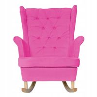 Fotel uszak Gaja bujany skandynawski Family Meble PINK dziewczęcy róż