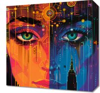 Obraz 40x40cm Cyfrowa Psyche