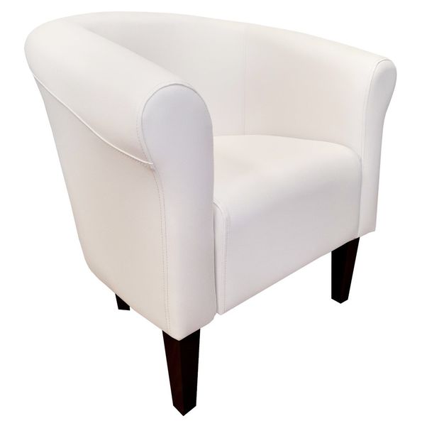 Fotel Milo D10 biała nogi 20 venge zdjęcie 1