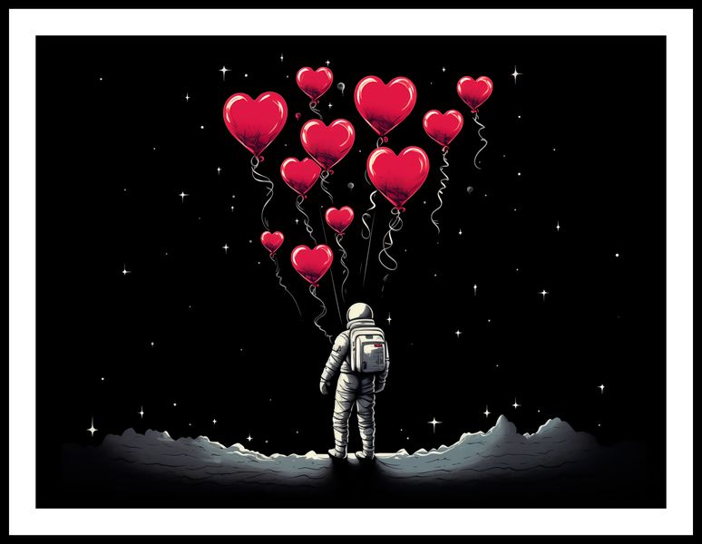 Plakat 80x60cm Astronauta Własnych Celi zdjęcie 3