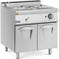 bemar elektryczny z szafką kranem 2x gn 1/2 2x gn 1/3 6000 w