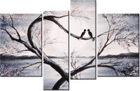 130CM 85 OBRAZ 4 ELEM W ŚWIETLE KSIĘŻYCA ŚCIENNY