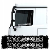 Naklejki INTERCOOLER Na Szybę Boczną Do SCANIA DAF MERCEDES VOLVO
