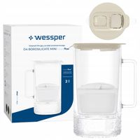 Wessper D4 BOROSILICATE MINI futureflow dzbanek filtrujący szklany 2l