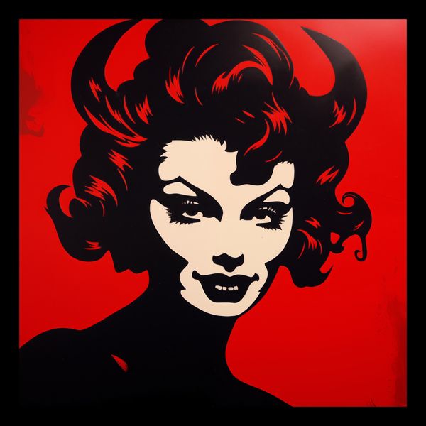 Plakat 30x30cm Czerwona Diablica zdjęcie 2