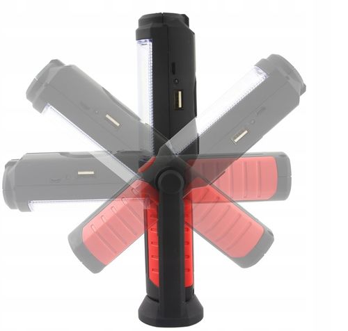 LATARKA WARSZTATOWA MOCNA 3W1 LED COB AKUMULATOR LAMPKA na Arena.pl