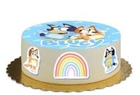 Zestaw cukrowy na tort Blue