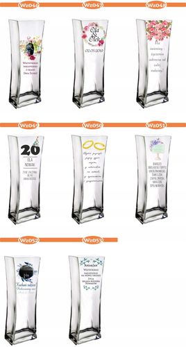 Elegancki wazon z nadrukiem dla babci i dziadka na Arena.pl