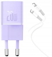 Baseus GaN5 ładowarka sieciowa USB-C 20W z kablem USB-C-Lightning do iPhone