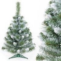 CHOINKA Sztuczna SOSNA ALPEJSKA OSZRONIONA sztuczny śnieg 70 cm + STOJAK