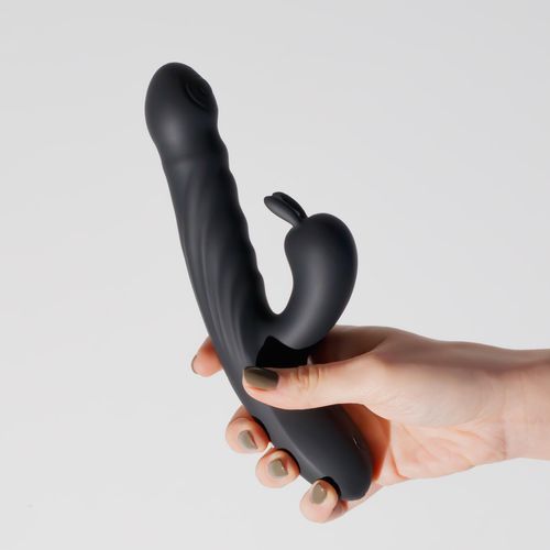 Crushious Lapin Thrusting Rabbit Vibrator Black na Arena.pl