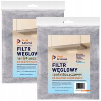 2x Filtr węglowy Filtr przeciwtluszczowy do okapu UNIWERSALNY 2w1