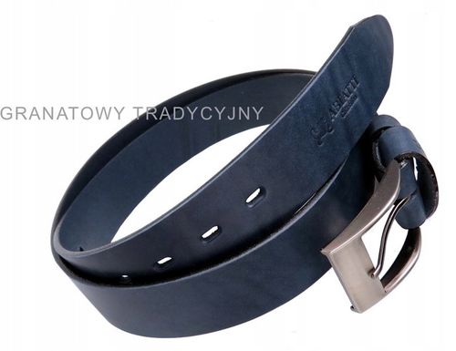 SKÓRZANY PASEK MĘSKI DO SPODNI BRĄZOWY SZEROKI PAS DO JEANSÓW GRUBA SKÓRA na Arena.pl