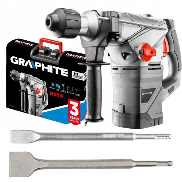 MŁOT UDAROWY SDS+ 1500W GRAPHITE 58G862 zdjęcie 12