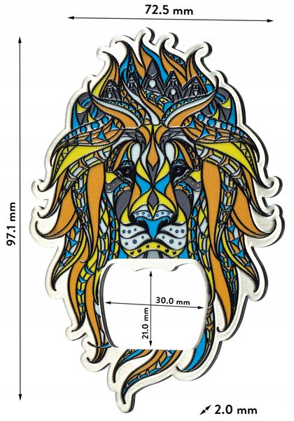 OTWIERACZ STALOWY DO BUTELEK NAPOJÓW KAPSLI LEW zdjęcie 8